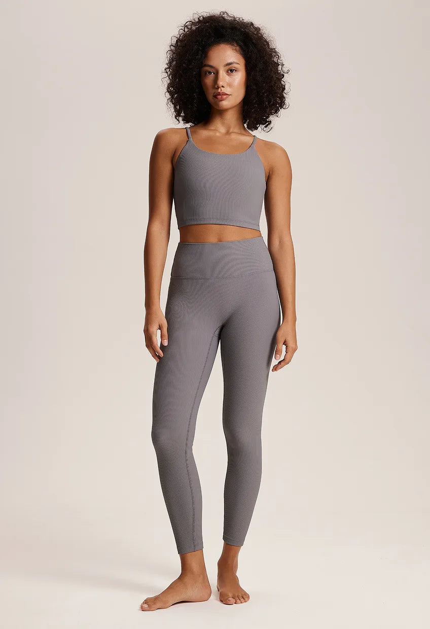 Wave Ocean Grey Leggings
