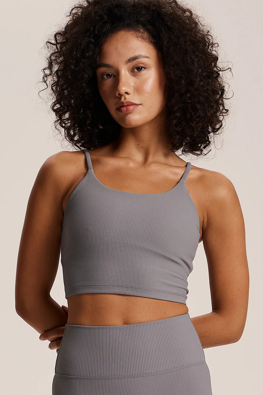 Wave Ocean Grey Tank Bra